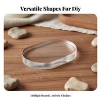 U-Shaped Clay Press Transparent Acrylic Clay Press Multi-Functional for Children