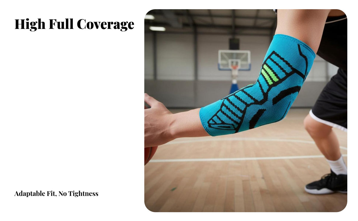 Elbow Compression Sleeve High Sports Elbow Support Breathable Material Athletic Joint Support Sleeve for Men, Women, Bi Biking, Workout