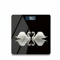 Smart Physical Weight Scale, High Accuracy, Electronic Scale, Artistic Design, LCD Digital Display, Multi-User, Compact Square