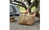 Foldable Camping Storage Box Space-Saving Foldable Camping Container Portable Large Capacity Equipment Bag for Campers, Outdoor Retreat, Picnics