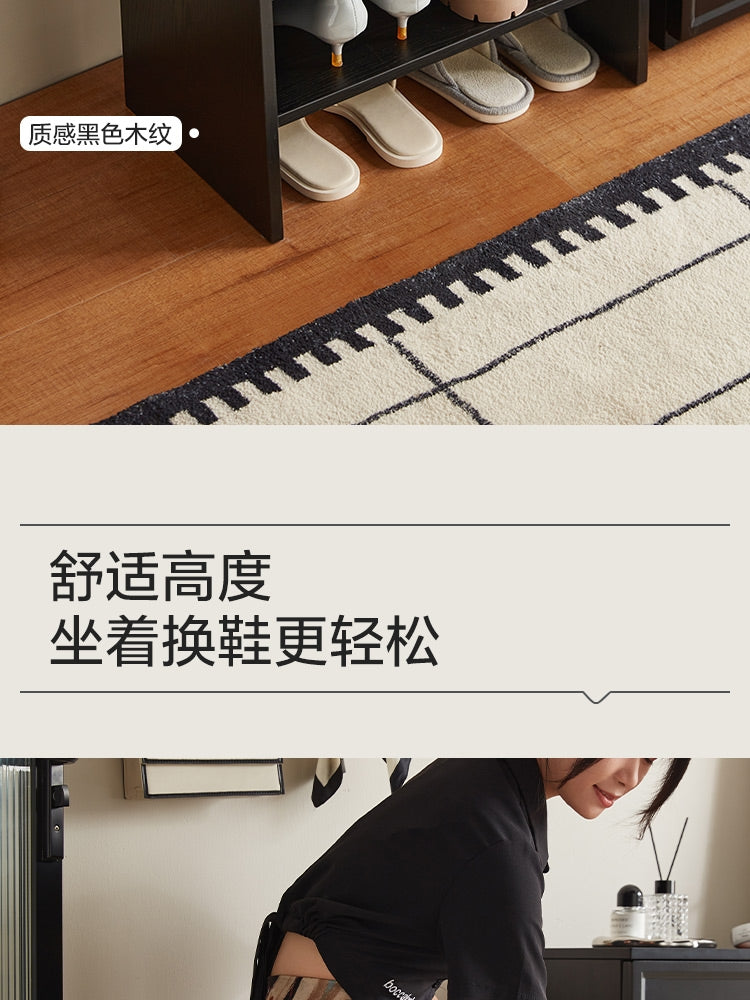 林氏家居换鞋凳门口家用小户型极窄鞋柜一体坐凳入户门可坐鞋架
