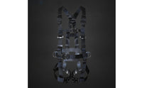 Adjustable Full Body Harness Quick Release Fall Protection Harness Heavy Duty Abrasion Resistant for Construction Workers, Roofers