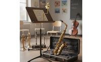 Saxophone Sheet Music Lyre Long-Lasting Iron Construction Saxophone Lyre Marching Band Music Holder Sturdy Musical Instrument
