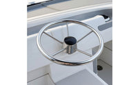 Stainless Steel Boat Steering Wheel Corrosion-Resistant Marine Steering Wheel Rustproof Universal for Boats