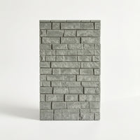 Textured Miniature Brick Wall Realistic Miniature Wall Panel Small Dollhouse Wainscoting Panel Rectangular for Hobbyists, Crafters, Diorama