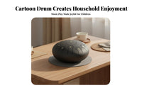 Pure Tone Bear-Themed Melody Drum Precisely Tuned Percussion Instrument Melodious Sound Handpan Easy to Learn for Mindfulness Practice Practitioners, Beginners, Music Lovers, Meditation, Home, Outdoor, Concert