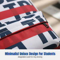 Backpack, Large Capacity Laptop Bag, Unisex School Bag, Sturdy Letter Print, High School Travel