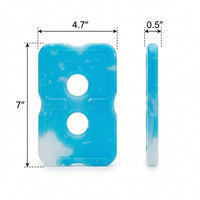 Ice Pack for Food and Cool Box Use, 48 Piece PE Material Lunch Bags Insert, Hollow Design Lunchbox Ice Pack, Small Ice Packs for Lunch Boxes
