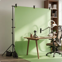 Photography Background Stand Kit Adjustable Backdrop Stand Kit Portable Backdrop Support System for Photographers, Vloggers, Video Shoots, Home Studio