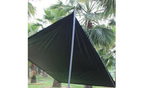 Blackout Coating Camping Tarp Windproof Outdoor Canopy Tent Protection Sunshade Canopy Waterproof for Backyard