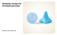 2 Pieces TPR Massage Ball Pair Smooth Spiky Massage Ball Textured Trigger Point Massager Handheld