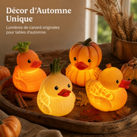 Novelty Luminous Duck Resin Ornament for Festive Decor
