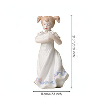 Ceramic Figurine Hand-Painted Character Sculpture Glazed for Minimalists