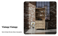 Vintage Design unrestrictedstanding Open storage unit Multi-Functional unrestrictedstanding Open Shelf Unit Multifunctional Storage Furniture Large Capacity for Book Lovers, Families, Homeowners, Study Room, Bedroom