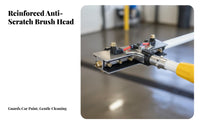 Powered Spray Wash Brush Mark-Safe Soft Bristles High Pressure Cleaning Brush for Bus Owners
