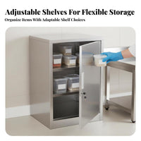 Lockable Single-Door Locker Rust-Proof Single Door Locker Corrosion-Resistant Metal Cupboard Heavy-Duty for Laboratory Technicians, Kitchen Personnel, Homeowners, Laboratoryoratory, School, Restaurant, Dormitory