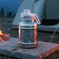 metal Water Bottle Rust Half Gallon Water Bottle Shatterproof Container Gear for Fitness Users