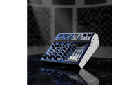 Compact 4-Channel Mixer Portable Sound Mixer with USB Interface 3-Band EQ Mixing Console with Bluetooth Digital for Streamers, Podcasters, Vocalists, Home Studio, Live Broadcasting, Karaoke