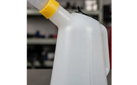 5L Automotive Fluid Container Leak-Resistant Graduated Oil Measuring Can Heavy-Duty Construction Automotive Fluid Jug for Auto Repair, Workshop