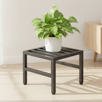 2 Pieces Metal Plant Stand Heavy Duty Furniture Space Saving for Garden, Balcony