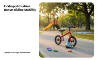 Soft and Comfortable Kids Bike Seat with Post Thick Padding Child Bike Seat Post Set Ergonomic Design