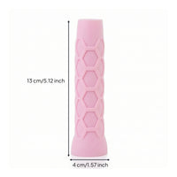 Non-Slip Silicone Pickleball Paddle Grip Cover Textured Pickleball Paddle Handle Sleeve Cushioned Handle Cover with Hexagonal Texture Shock Absorbing for Athletes