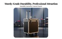 Lid-Accessibleableing Gear Container Telescoping Handhold Portable Tool Chest sturdyDuty Construction for Repairmen, Handymen, While Transiting