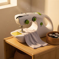 Built-in Handle Portable Hand Sewing Machine Thread Cutter handheldGrip Sewing Machine on/power Button Household Tool Multiple Layers