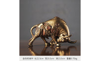 Mechanical Bull Figurine Steampunk Bull Figurine Ornament for Bookshelf