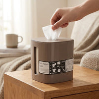 Toilet Roll Holder and Bathroom Storage Cabinet, Freestanding Toilet Paper Tissue Box, Modern Minimalist Style Bathroom Decor, No Drill