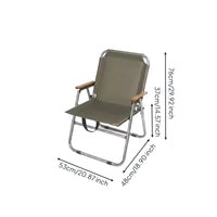 Ultra Light Folding Camping Chair Easy to Clean Backrest Folding Chair Footrest Outdoor Furniture Reinforced Material for Fishing