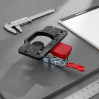Easy Installation 35mm Hinge Drilling Jig Sturdy Metal Body Cabinet Door Drilling Guide Wear Resistant for Carpenters, DIYers, Woodworking