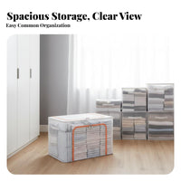 Foldable Frame Storage Box Stackable Framed Storage container dirtresistant for Dorm Room