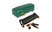 Portable Diaphragm Wash Pump with Hose Coiled Washdown Pump Kit Sturdy for Outdoor Cleaning, Vehicle Rinsing