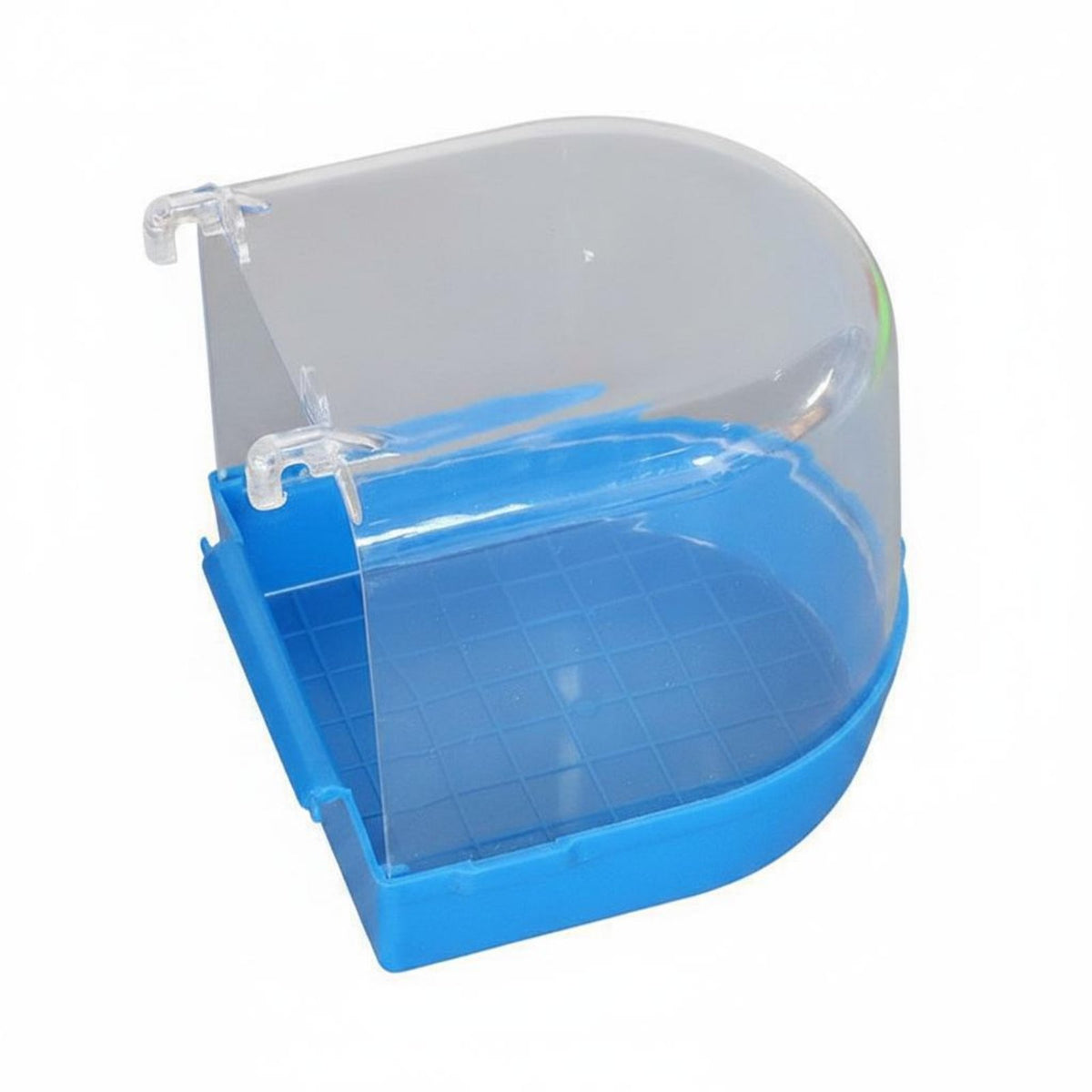 Easy to Clean Parrot Bathing Tub Clip on Design Parrot Bathing Container Transparent Bird Bathing Tub