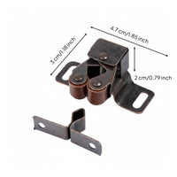 10 Pieces Easy to Install Ball Latch Coiled-Loaded Hardware Part Bronze Finish
