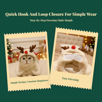 Christmas Pet Cloak, Plush, Holiday Decoration