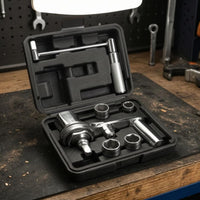 Lug Nut Wrench Kit 680 Nm Lug Wrench Set Silver Metal-Like Finish Car Repair Tool