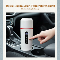 Car kettle heats drinks outdoors