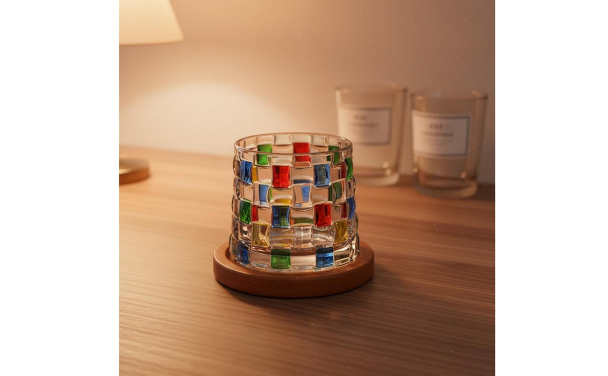 Elegant Design Rotating Whiskey Glass Stress Relief Wobbling Tumbler Drinkware for Home Bar