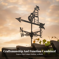 Stainless Steel Steam Train Weathervane Spray Painted Finish Train Weather Vane Anti-Rust Coating for Yard, Barn