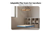 Vestibular Stimulation Suspended Platform Swing Long-Lasting Construction Adjustable Hanging Seat Soft and Sturdy Indoor Play Equipment Easy Installation for Children, Toddlers, Occupational Therapists, Kindergartens, Playrooms, Playroom, Bedroom