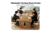 uncut edge unfinished perimeter Slab Table Modern & look and feel Office Furniture Large Surface Area Boardroom Desk for business leaders, Homeowners, Conference Room, Meeting Space