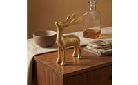 Elk Bottle Opener Engraved Brass Elk Opener Gold-Toned Deer Desk Ornament