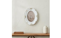 Embossed Resin Frame Luxury Oval Photo Frame Tabletop Display for Entryway