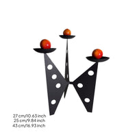 Tri-Armed Candlestick Retro 3 Arm Candle Holder Elegant for Entryway