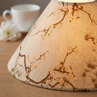 Linen Fabric Lampshade for Table and Floor Lamps, E27 Vintage Style Replacement Cover
