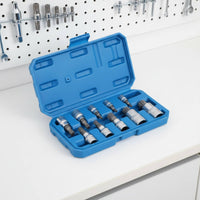 10 Pieces Auto Repair 12-Point Socket Bits Long-Lasting Star Socket Bit Set Wear-Resistant 12-Point Screw Sockets High Rotational Force for Garage