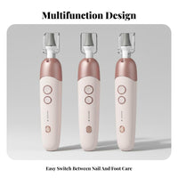Electric Nail Drill Multi-Functional Portable Nail File Machine Multifunctional Personal Care Appliance for Beginners, Beauty Students, Travel, Salon