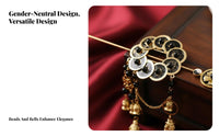 Chinese Hair Crown Gender-Neutral Guzhuang Headpiece Traditional Chinese Attire Hair Accessory Elegant Design Traditional
